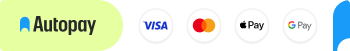 Autopay, Visa, Mastercard, Apple Pay i Google Pay